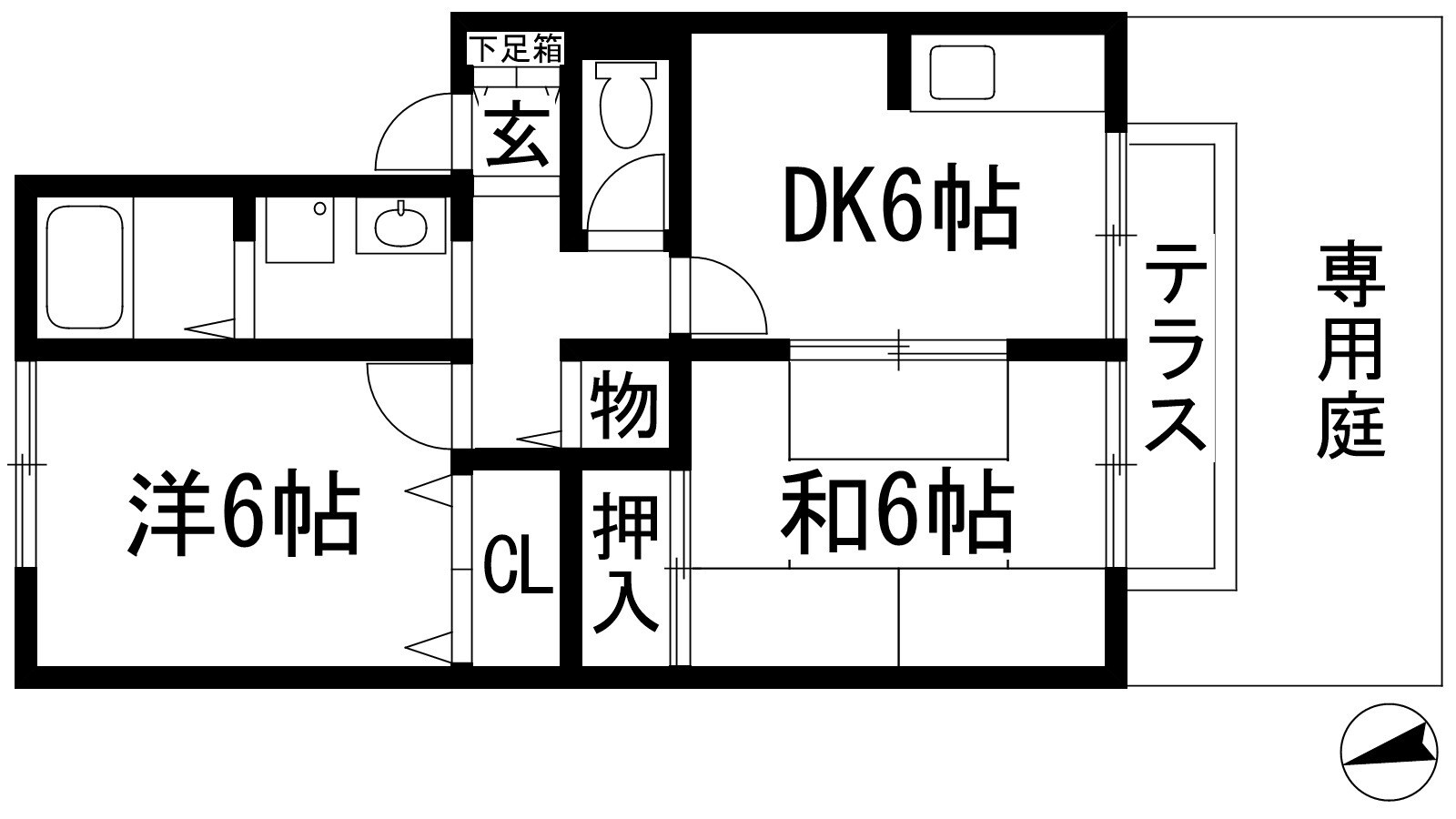 ティエラ甲東園の物件間取画像