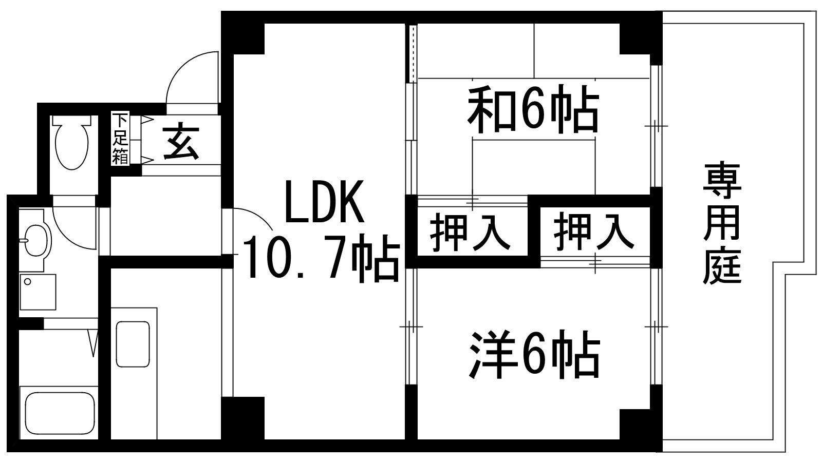 サニークレスト宝塚の物件間取画像