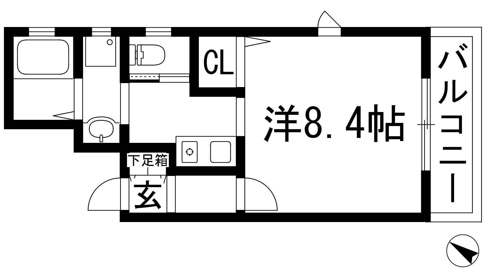 アジュール小花の物件間取画像