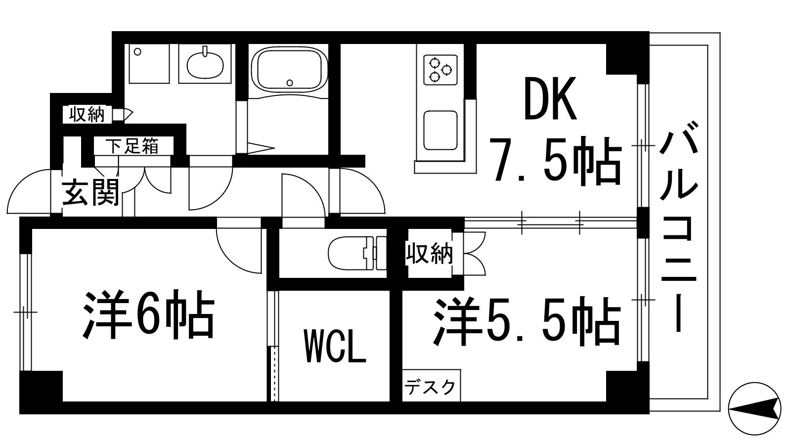 ハイタウン御殿山東の物件間取画像