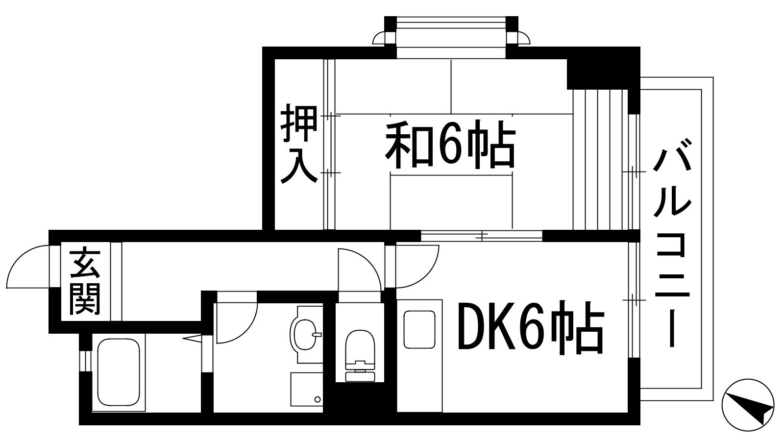 アースマンションの物件間取画像