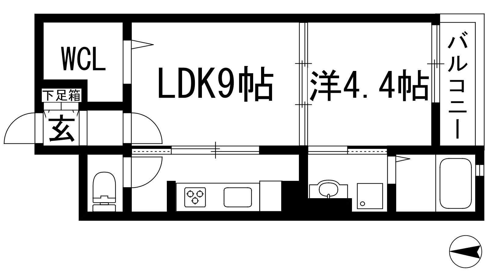 パル池田１の物件間取画像