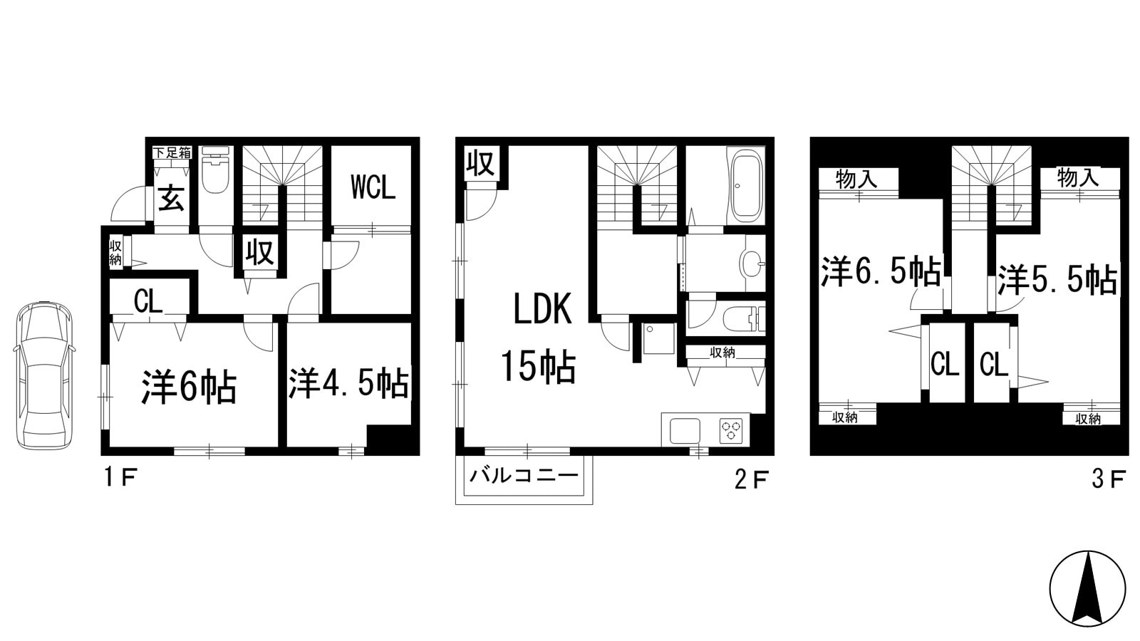 丸橋町戸建の物件間取画像