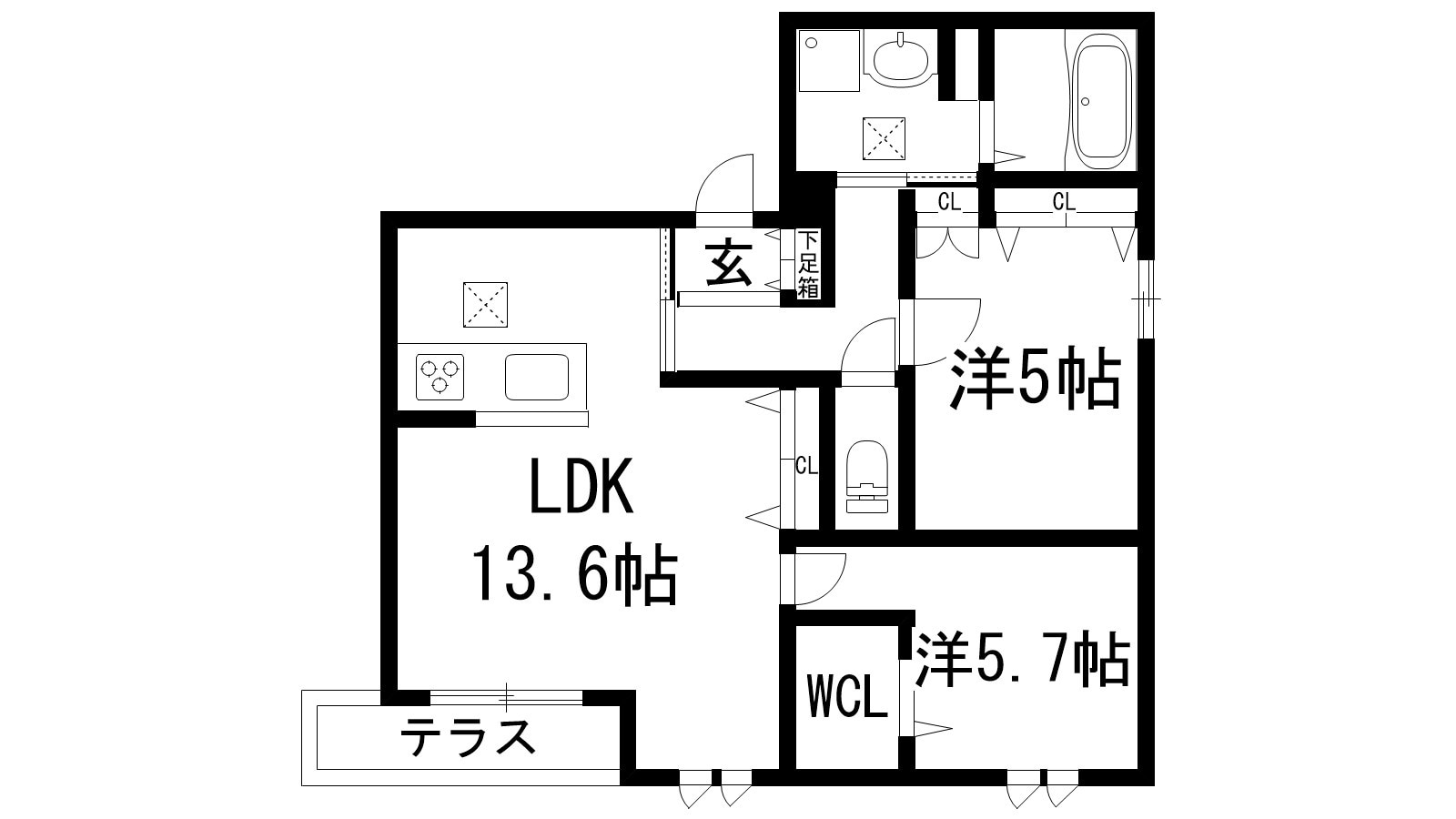 LIZE西宮仁川の物件間取画像