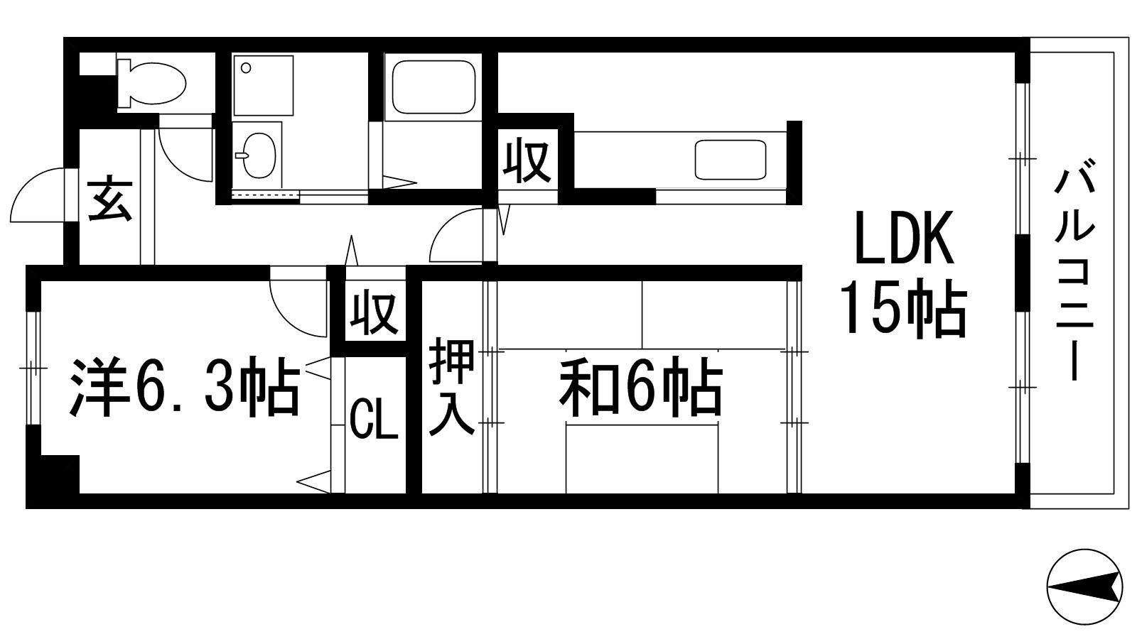 クリスタルコート清荒神の物件間取画像