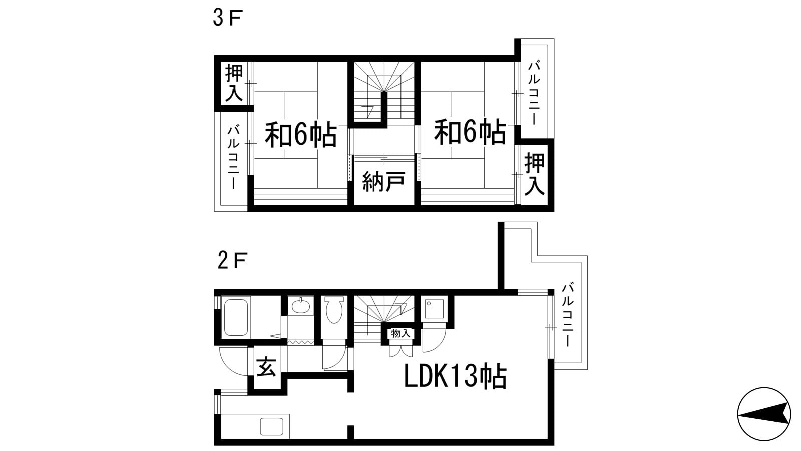 エバーグリーン池田の物件間取画像