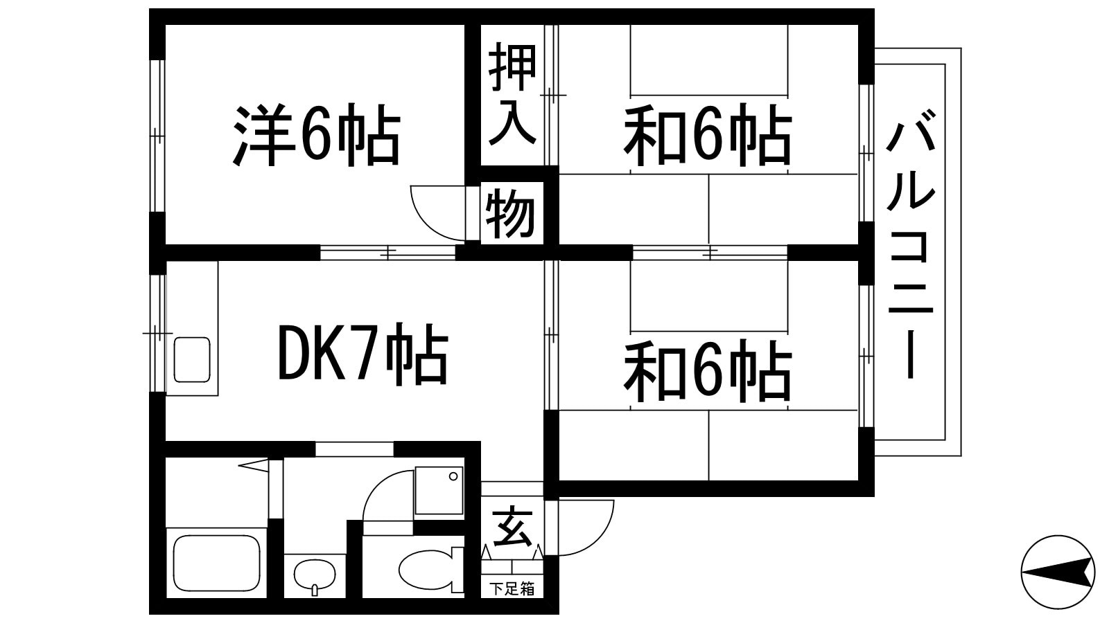 ルミエール中山の物件間取画像