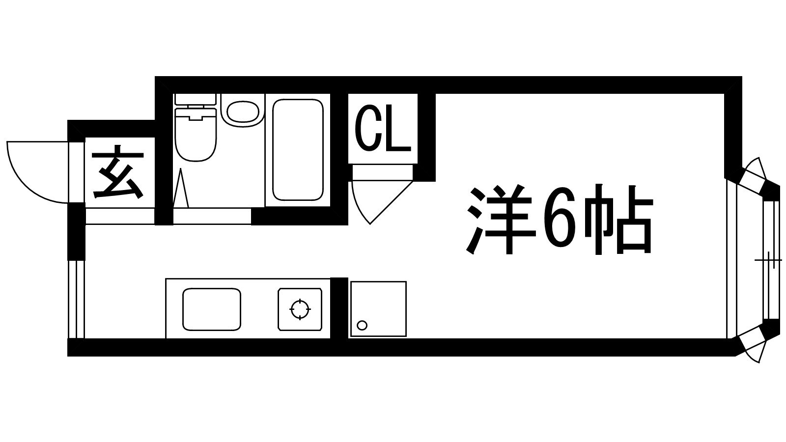 ウッドストックマンションの物件間取画像