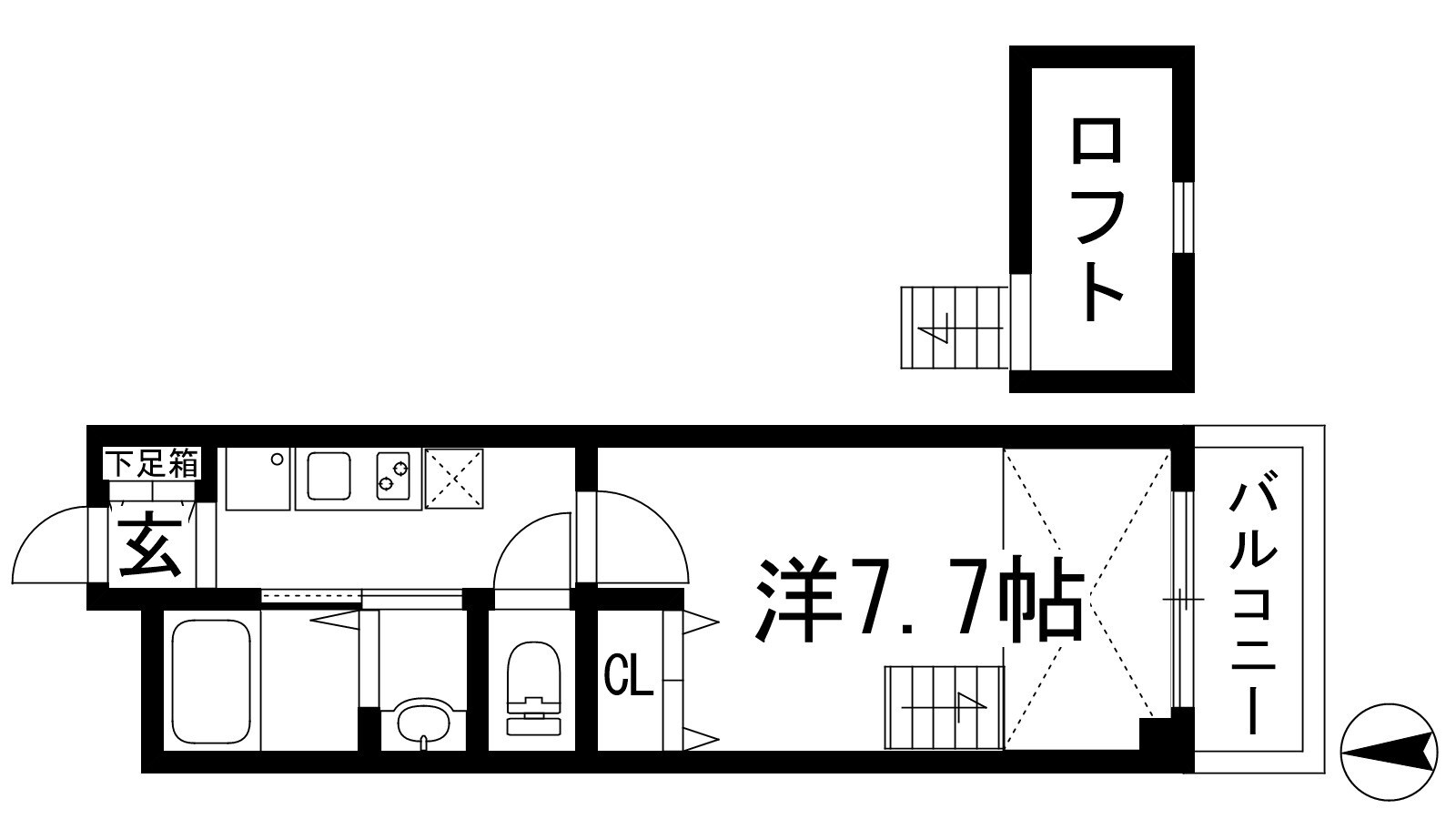 ハッピーハウス川西の物件間取画像