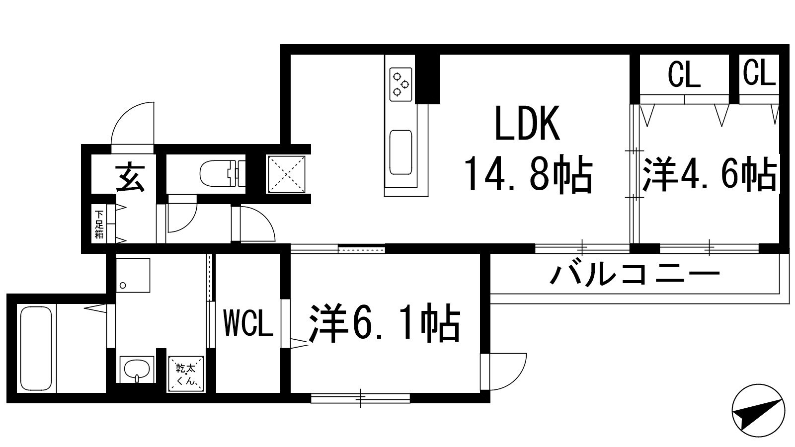 D-residence桃園の物件間取画像