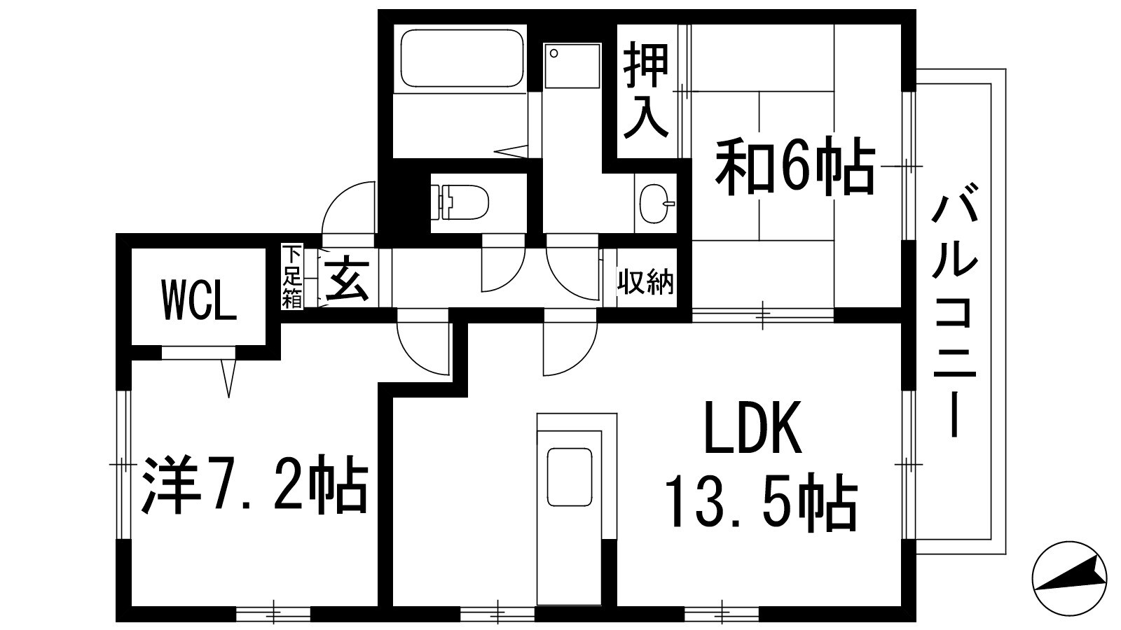 Sogno Via Lattea(ソノヴィアラッテア）の物件間取画像