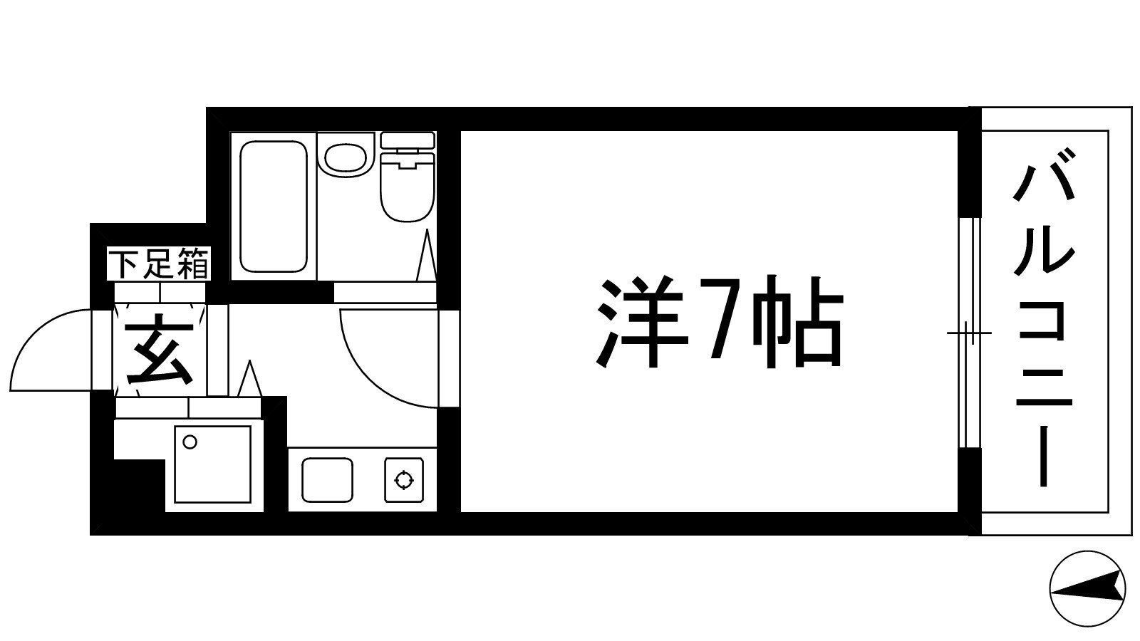 西北チェリーマンションの物件間取画像