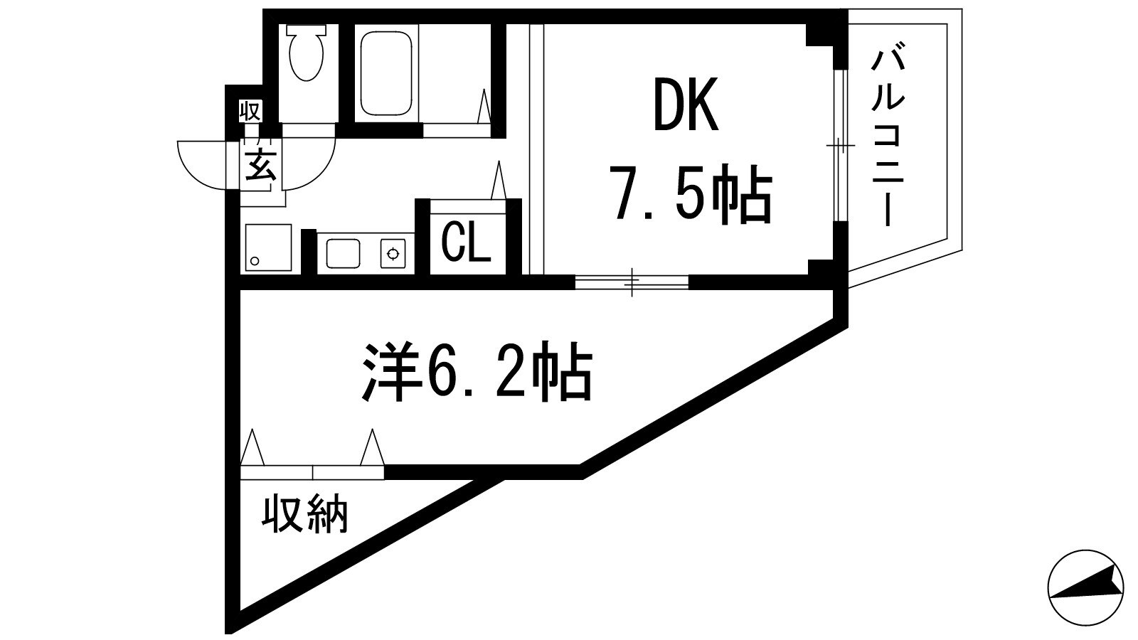 加茂ローゼンハイムの物件間取画像