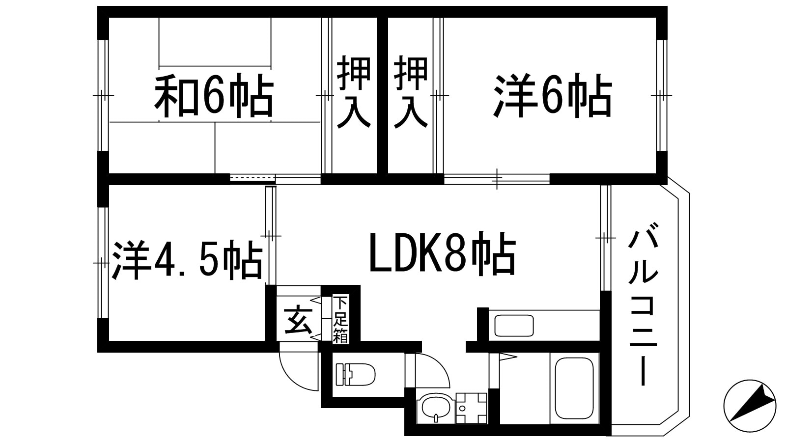 シャンボール八王寺の物件間取画像