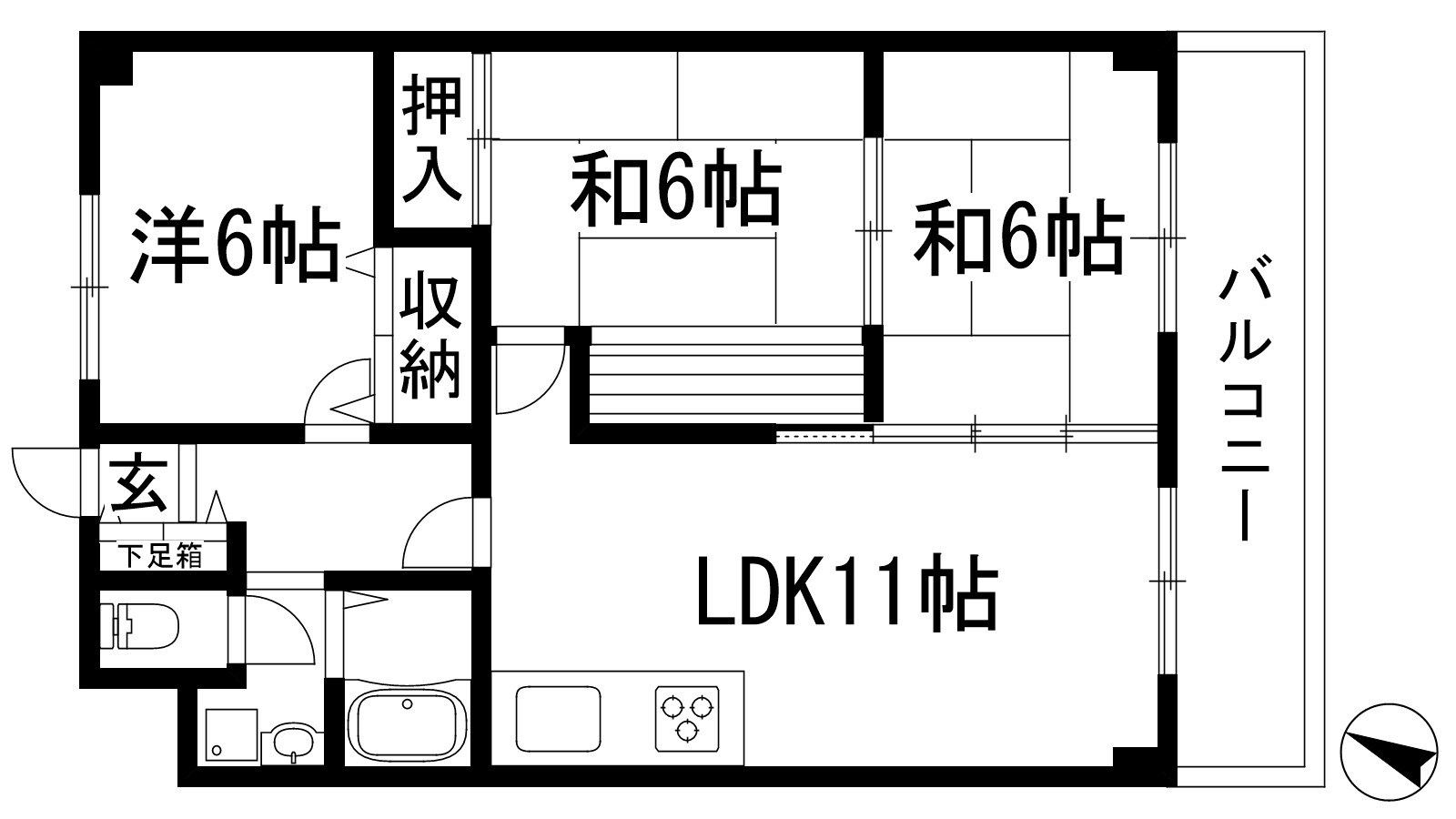 グランドメゾン昆陽の物件間取画像