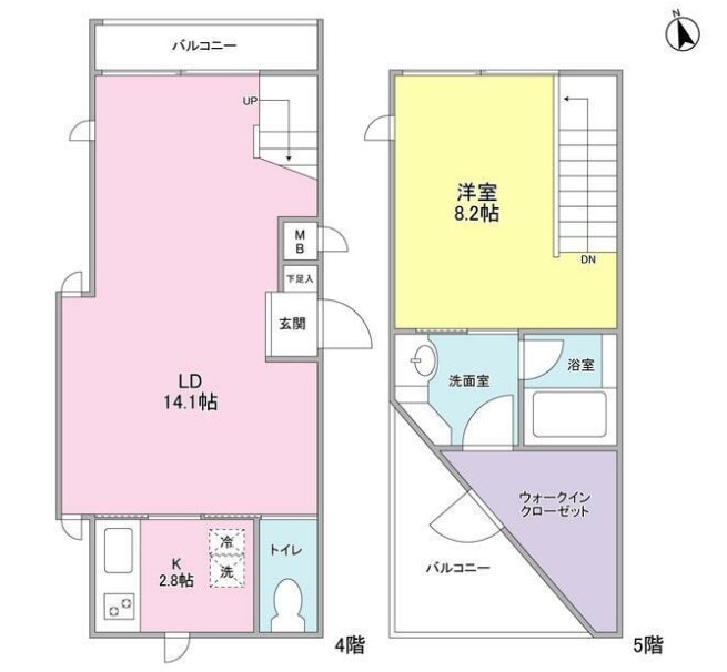 シルバラードNO.4の物件間取画像