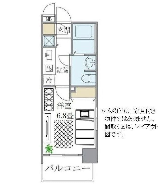 レジデンシア麻布十番の物件間取画像