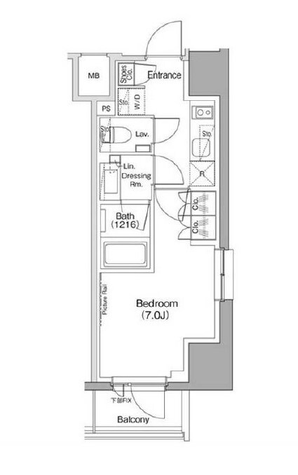 ザ・パークハビオ五反田の物件間取画像