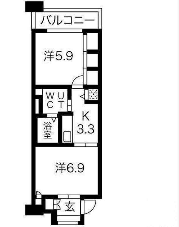 シティコート目黒3号棟の物件間取画像