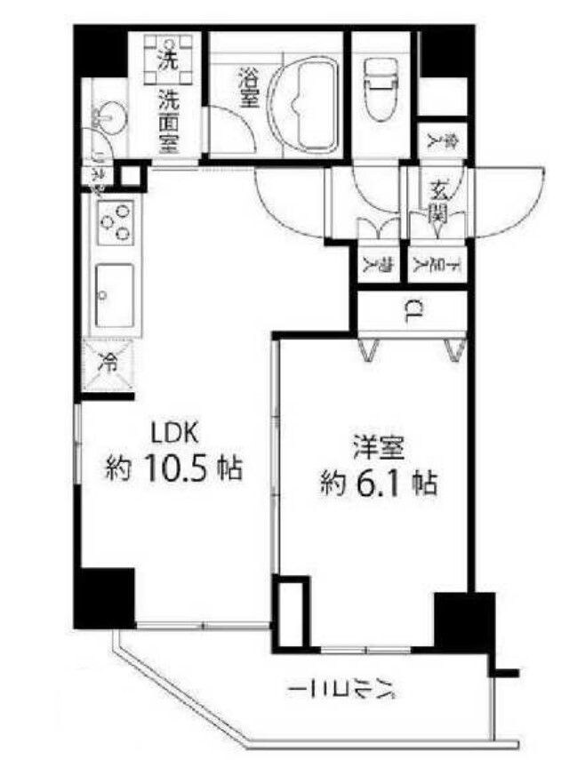 麻布十番レジデンスの物件間取画像