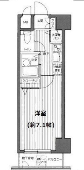 麻布十番２丁目マンションの物件間取画像