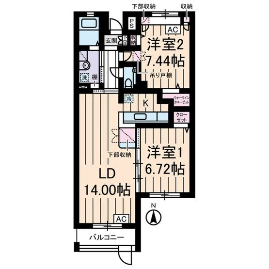 ロイヤルヒルズ浦和の物件間取画像
