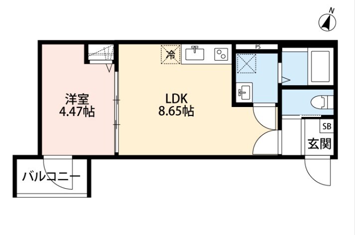 CRASTINE植竹町の物件間取画像