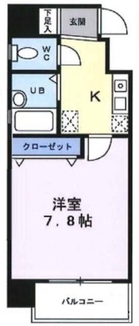 カムフォート登戸Ⅱの物件間取画像