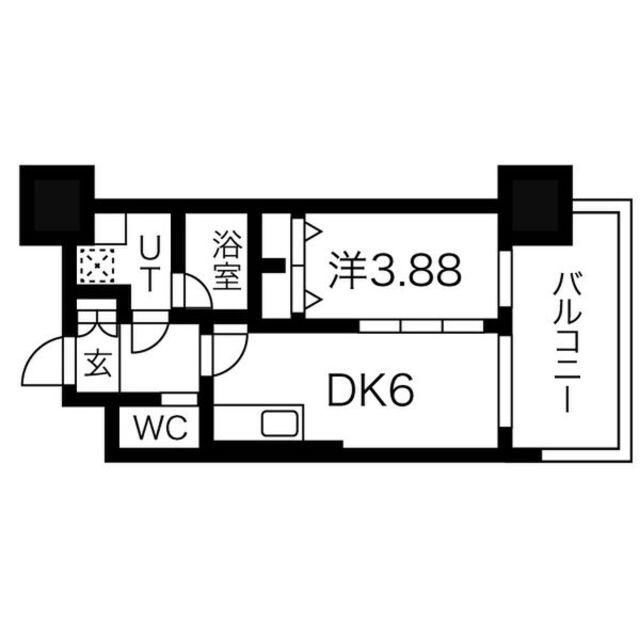 関目高殿駅 徒歩6分 2階の物件間取画像