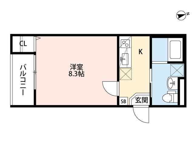 萱島駅 徒歩7分 2階の物件間取画像