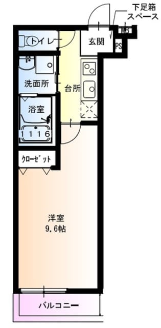 フジパレス緑Ⅱ番館の物件間取画像