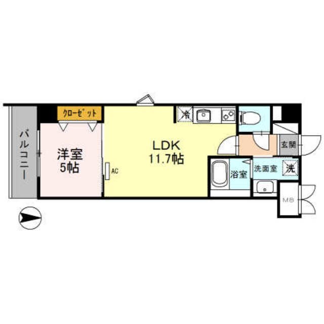 横堤駅 徒歩4分 3階の物件間取画像