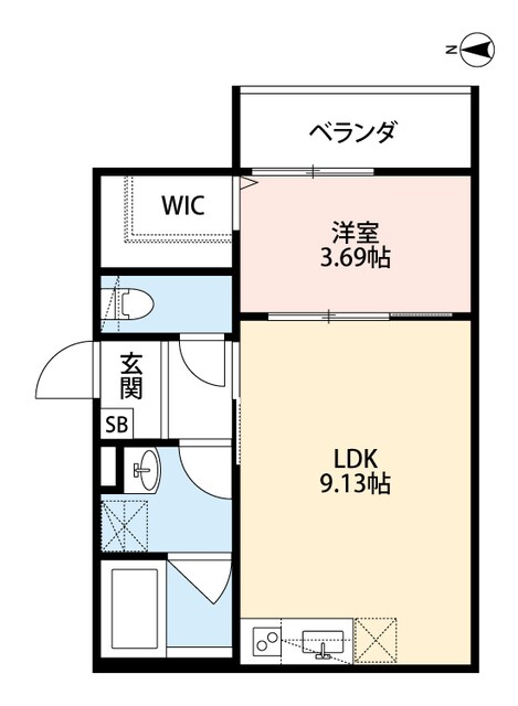 ＪＲ俊徳道駅 徒歩5分 1階の物件間取画像