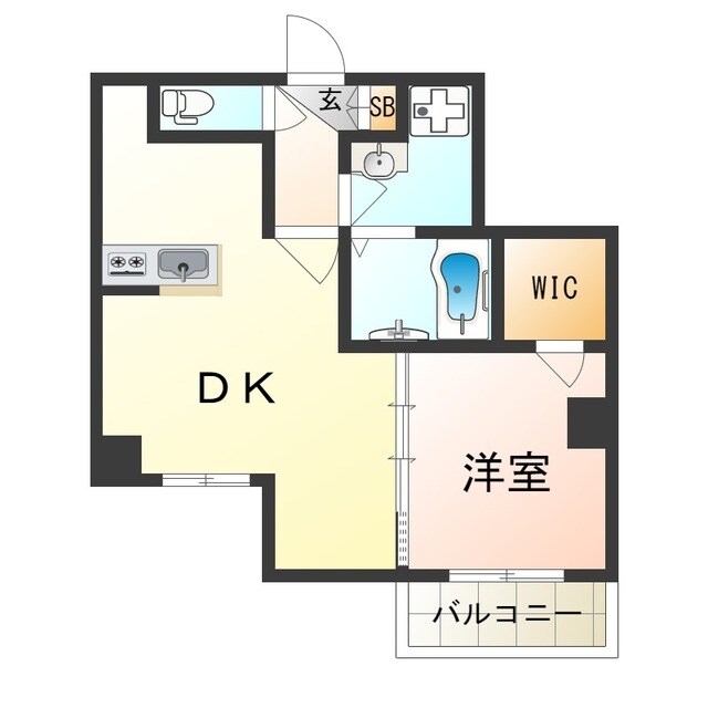 野江内代駅 徒歩4分 7階の物件間取画像
