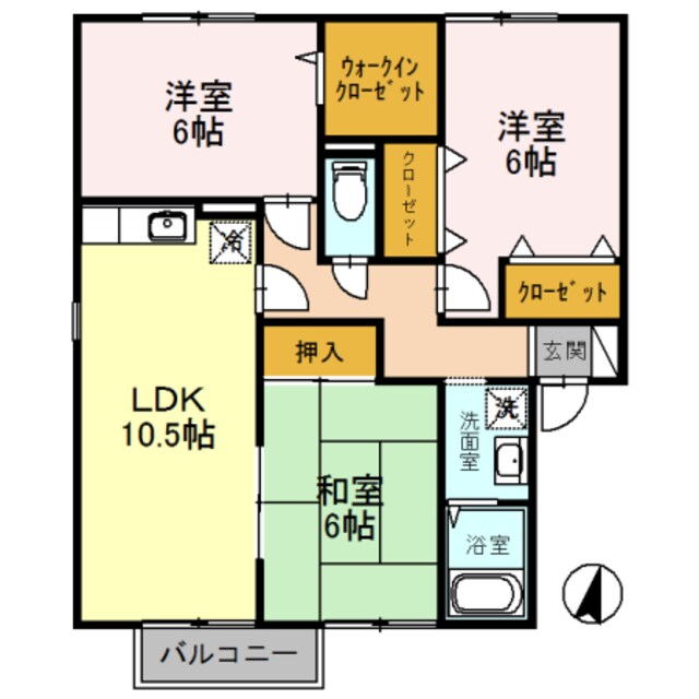 古川橋駅 バス12分  北島橋変電所前下車：停歩3分 2階の物件間取画像