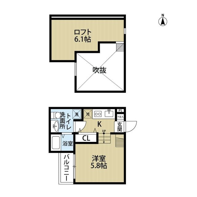 徳庵駅 徒歩12分 1階の物件間取画像