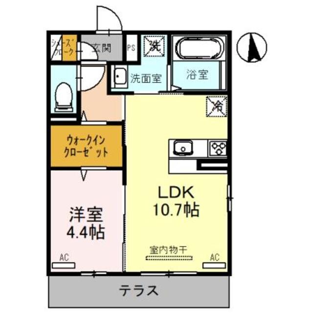 ＪＲ長瀬駅 徒歩3分 1階の物件間取画像