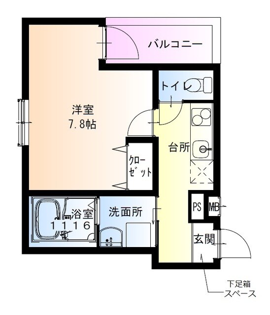 長原駅 徒歩2分 3階の物件間取画像