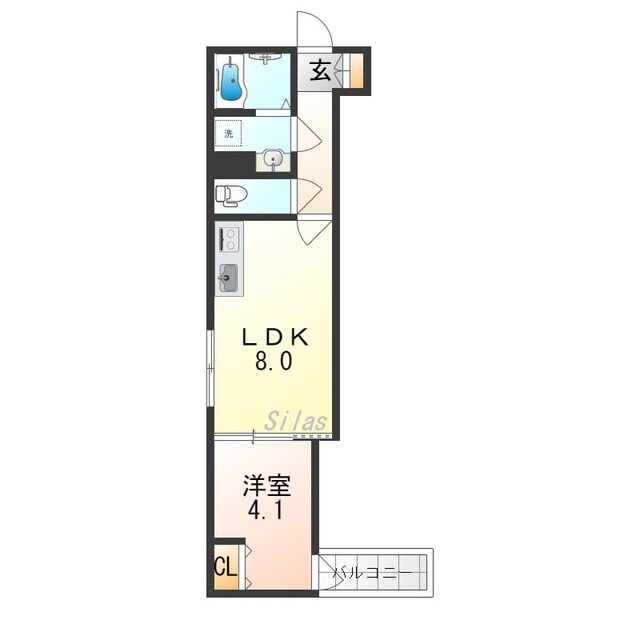 萱島駅 徒歩11分 1階の物件間取画像