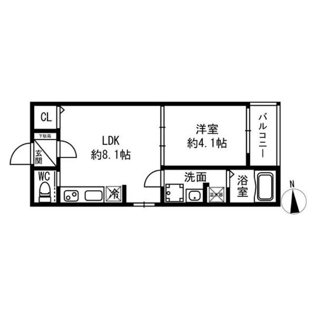 香里園駅 徒歩6分 1階の物件間取画像