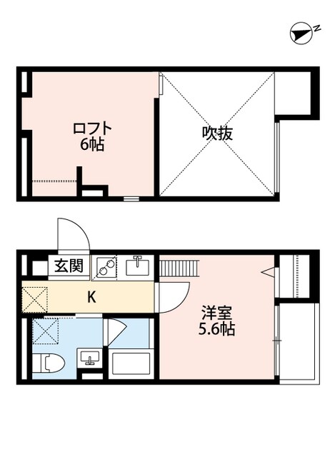 北巽駅 徒歩8分 1階の物件間取画像