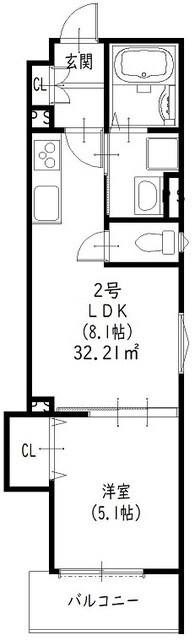 額田駅 徒歩9分 2階の物件間取画像