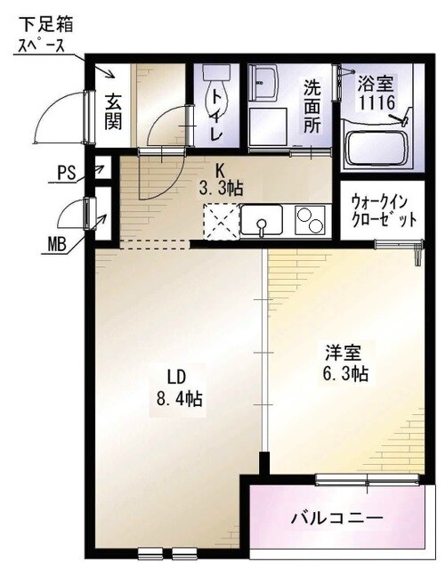 寝屋川市駅 徒歩15分 3階の物件間取画像