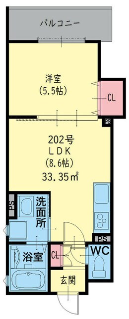 寝屋川市駅 徒歩12分 2階の物件間取画像