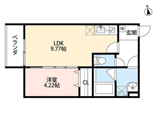 緑橋駅 徒歩5分 3階の物件間取画像