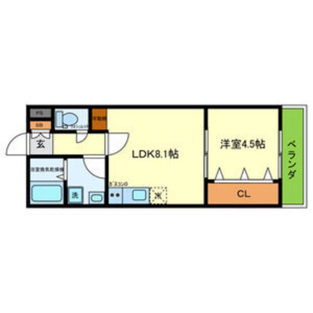 枚方公園駅 徒歩6分 1階の物件間取画像