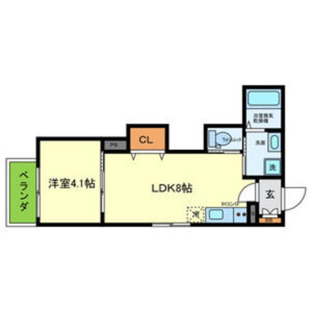 城北公園通駅 徒歩6分 1階の物件間取画像