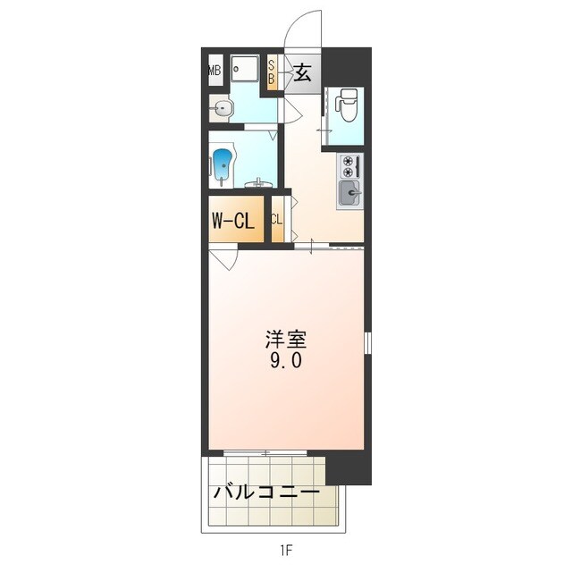 滝井駅 徒歩1分 2階の物件間取画像