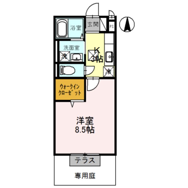 光善寺駅 徒歩6分 1階の物件間取画像