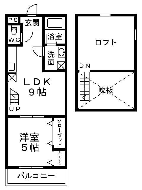 牧野駅 徒歩13分 2階の物件間取画像